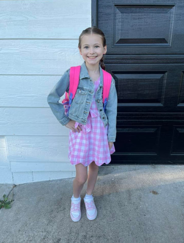 brandy simmons' tubal reversal baby, now a 5th grader, on first day of school