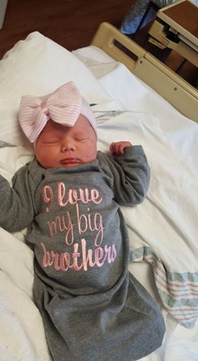 ashley guy's tubal reversal sleeping baby girl born march 2018