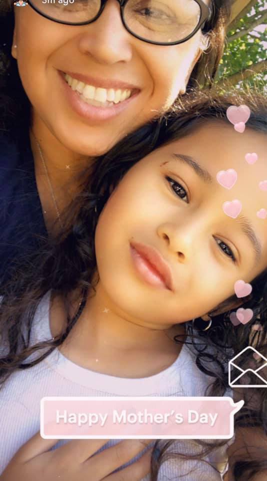 maria isabel with her daughter on mother's day