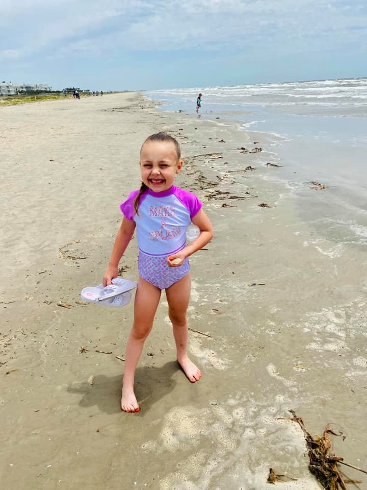 brandy cartwright's first tubal reversal baby at the beach, now age 5