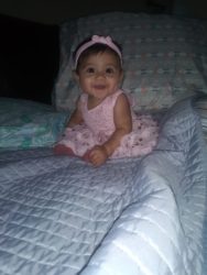 7 month old baby girl of isabel ramirez of galveston born after tubal ligation reversal surgery with dr rosenfeld