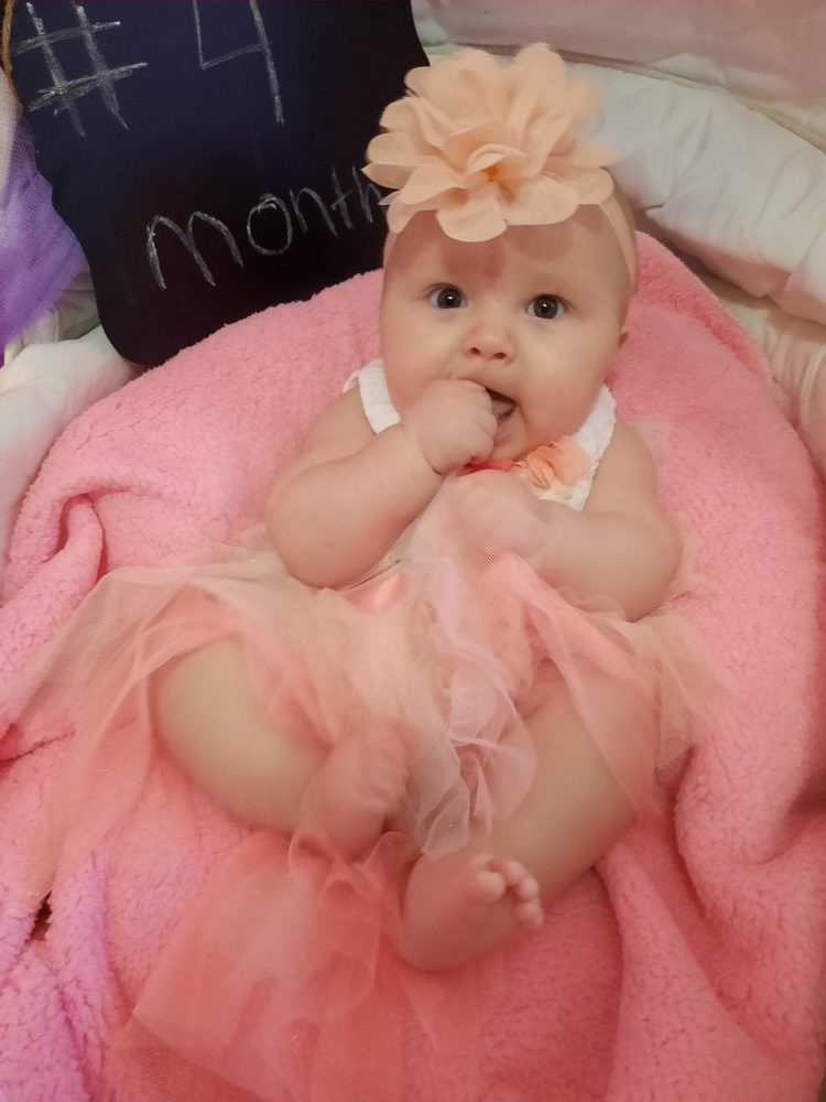 perla hodgins' tubal reversal baby girl at 4 months