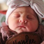 brandy allen's tubal reversal baby named hayley grace sleeping